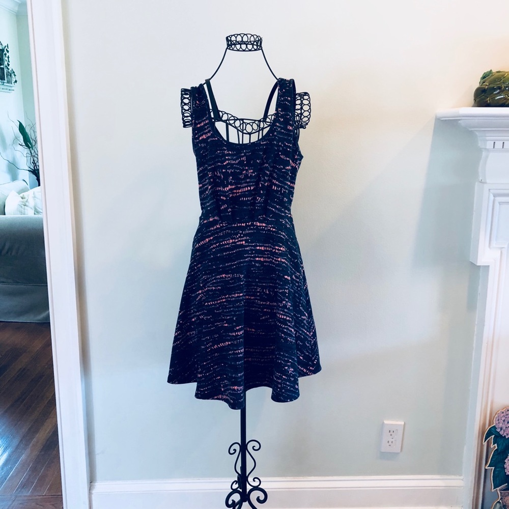 Bcbgeneration Blue Pattern Dress - image 1